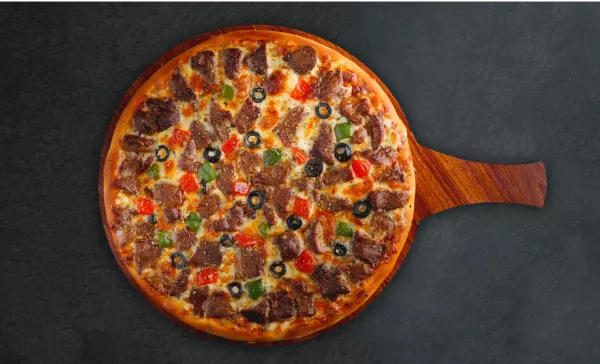 13 inch beef pizza